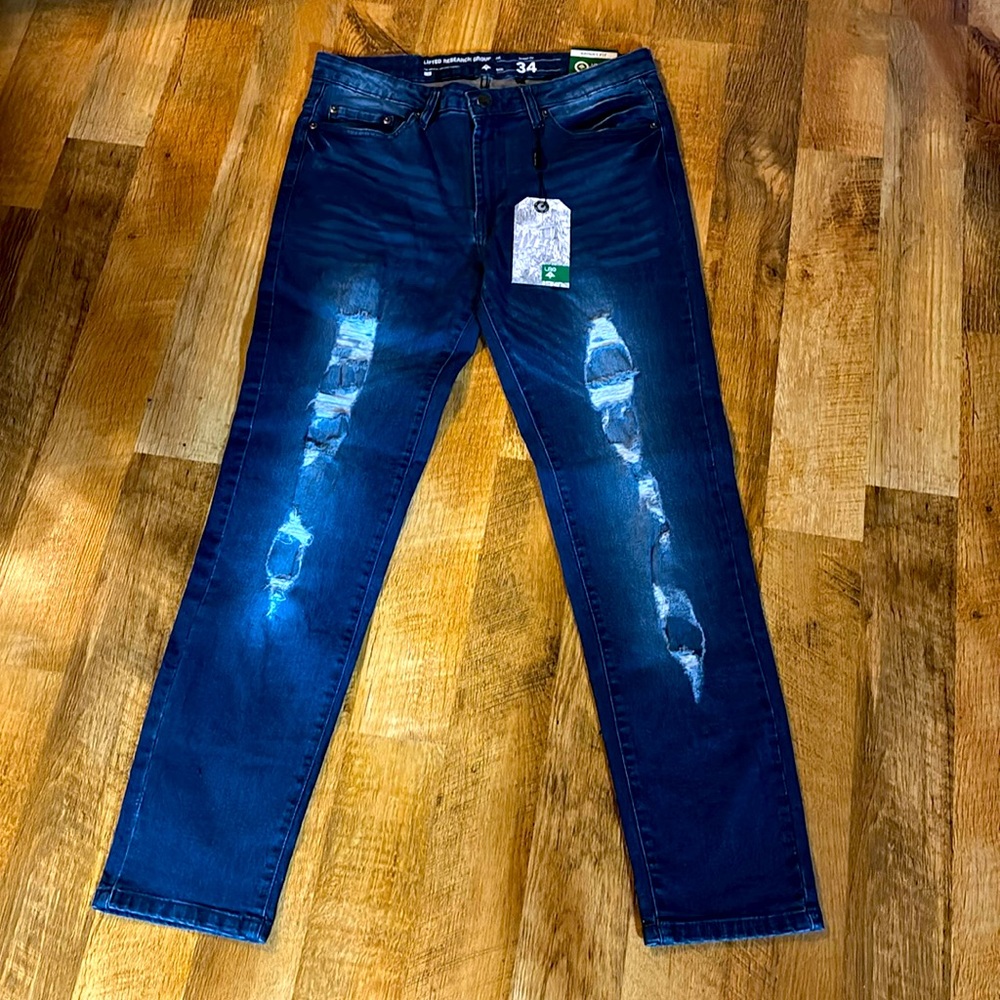 NWT Lifted Research Group Men Jeans Skinny 34